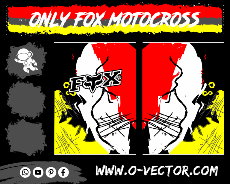 only vector fox motocross post » plantillas para sublimacion