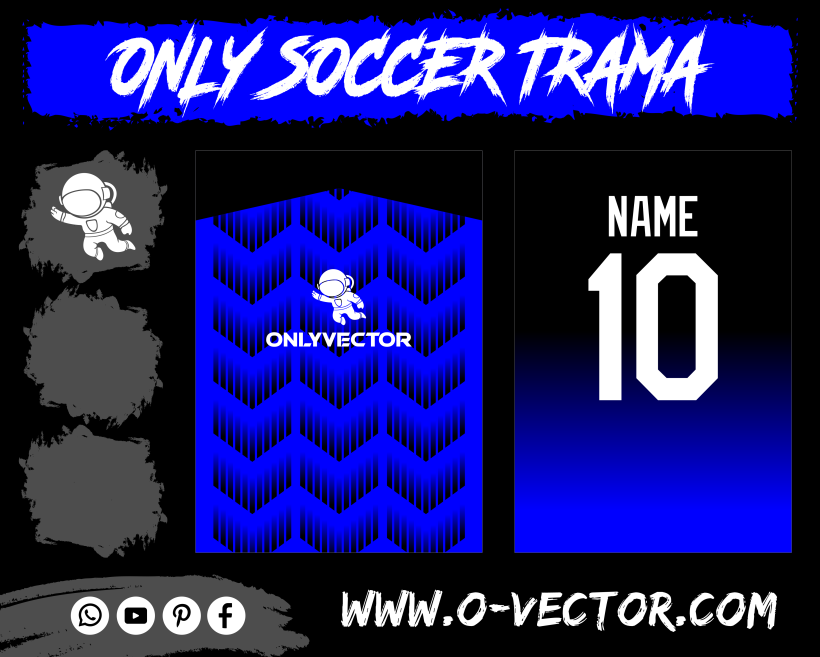 only-vector-soccer-trama-post